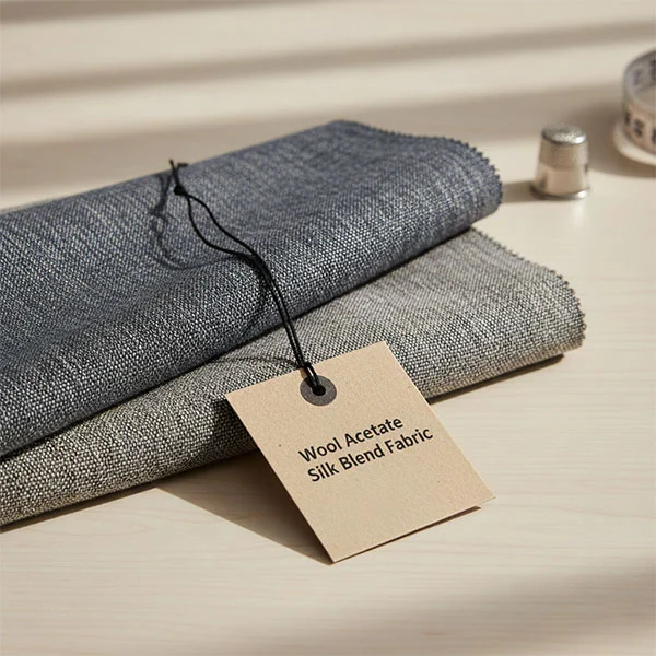 Gyapjú-acetát selyemkeverék szövet